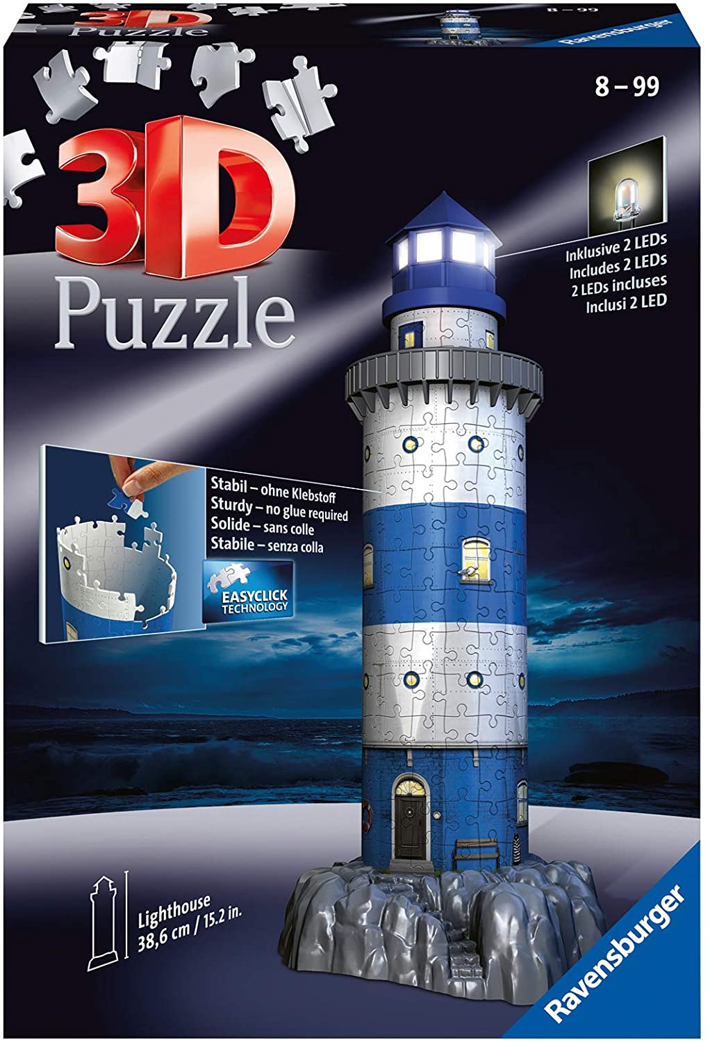 Ravensburger Puzzle 3D Night Edition - Punto e a Capo