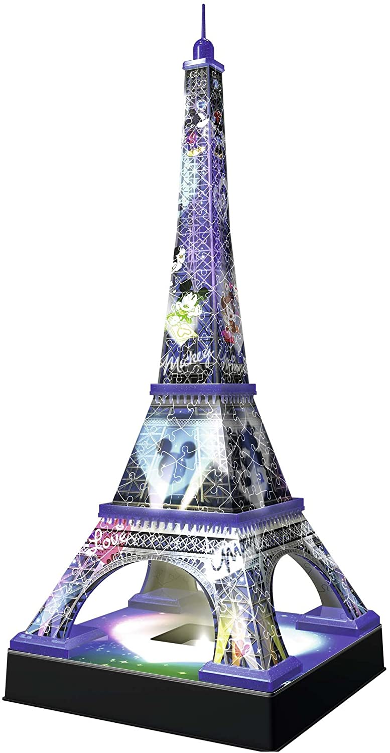 Ravensburger Puzzle 3D Torre Eiffel Topolino e Minnie Night Edition - Punto  e a Capo